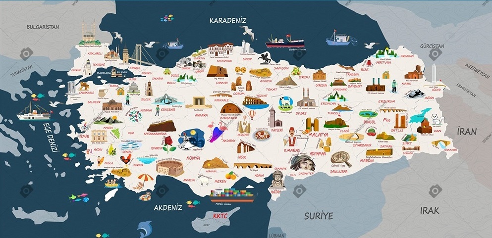 Türkiye Turları Haritası – Kültür ve doğa rotaları