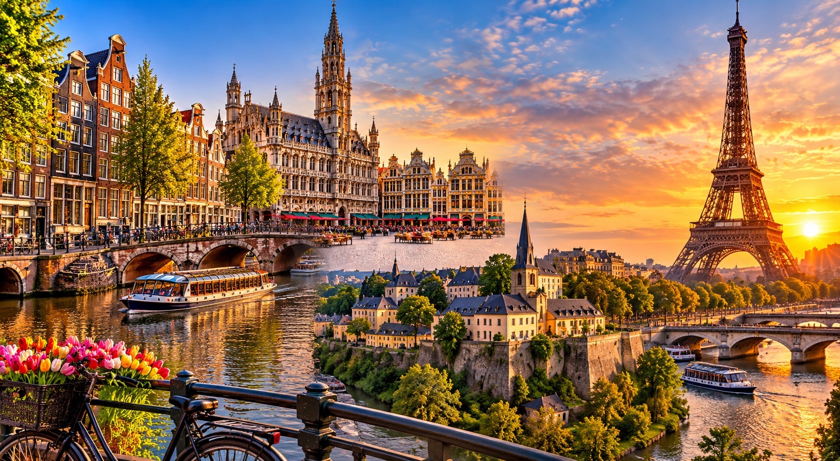 Amsterdam’dan Paris’e Avrupa’nın En Güzel Rotasında Bir Yolculuk