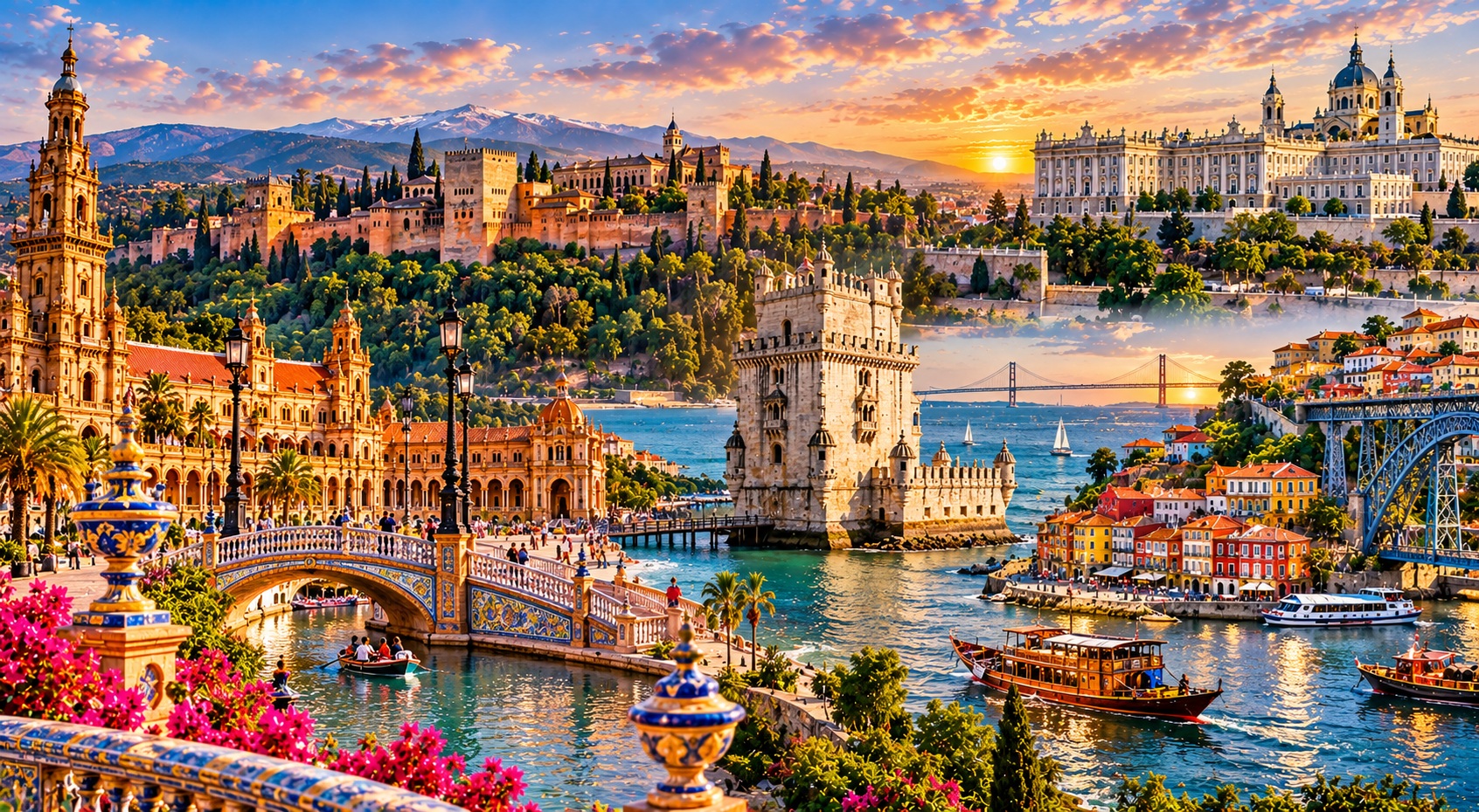 Büyük İspanya,Endülüs ve Portekiz: Sevilla'dan Lizbon'a, Porto'dan Madrid'e Unutulmaz Bir Avrupa Yolculuğu