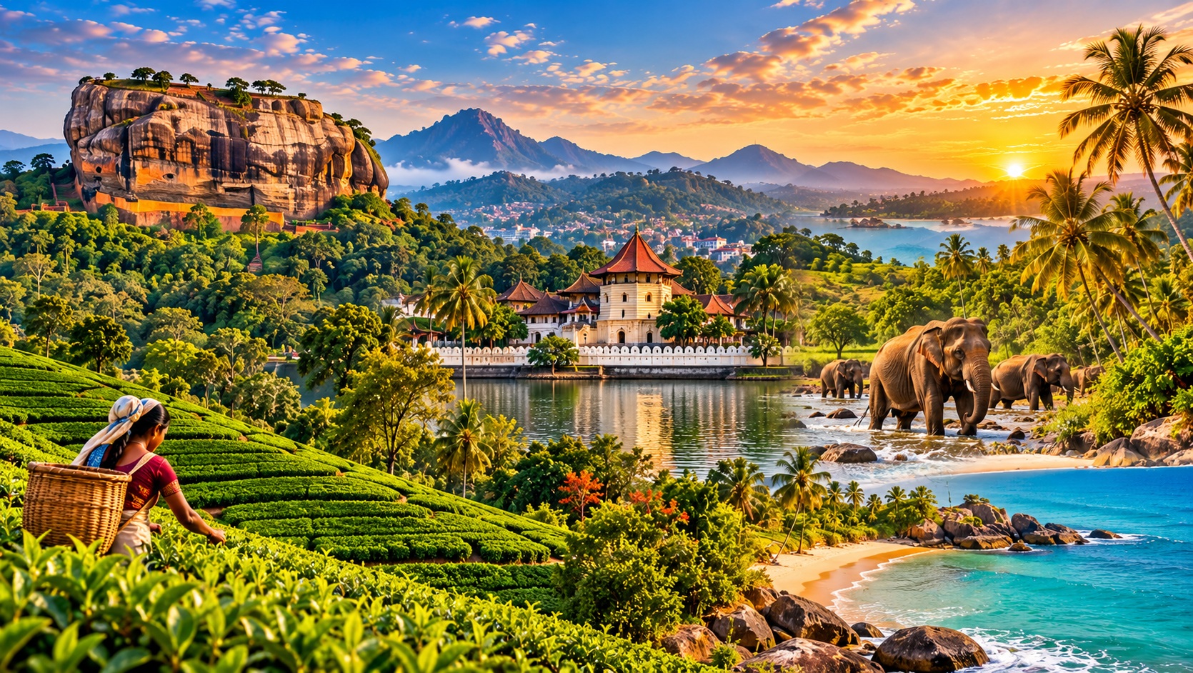 Sri Lanka Turu: Sigiriya'dan Kandy'ye, Çay Bahçelerinden Hint Okyanusu'na Bir Ada Yolculuğ