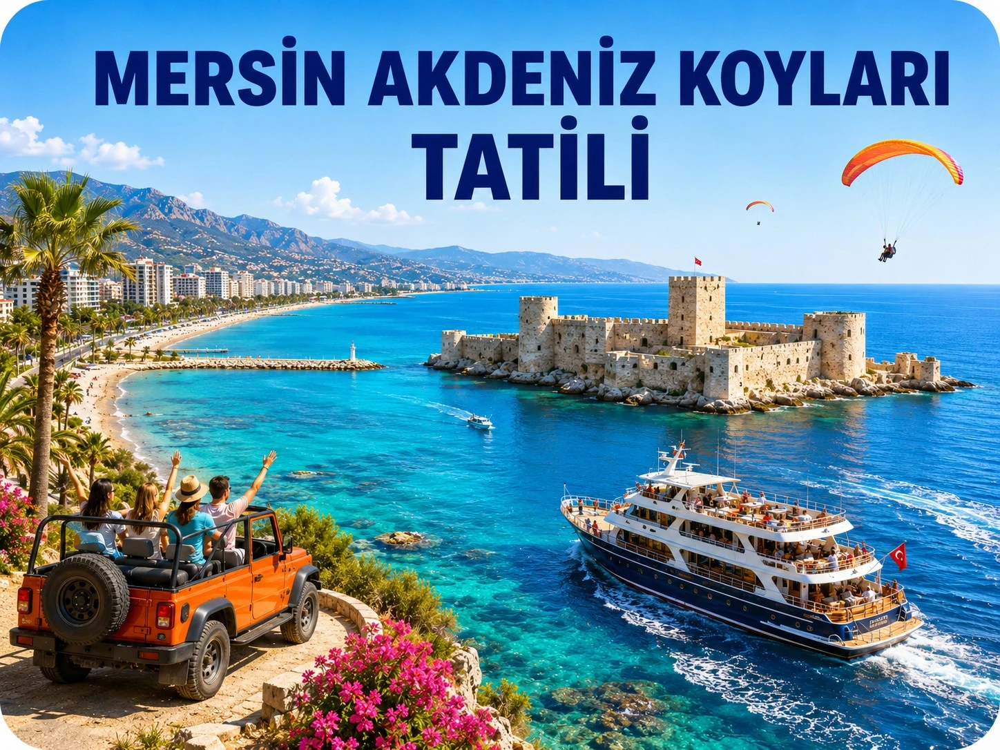 Mersin & Akdeniz Koyları Tatili 3 Gece 4 Gün