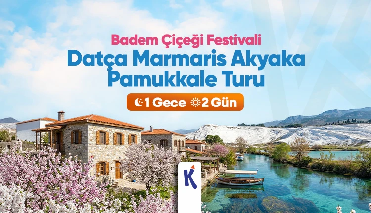 Badem Çiçeği Festivali Datça Marmaris Akyaka ve Pamukkale Turu