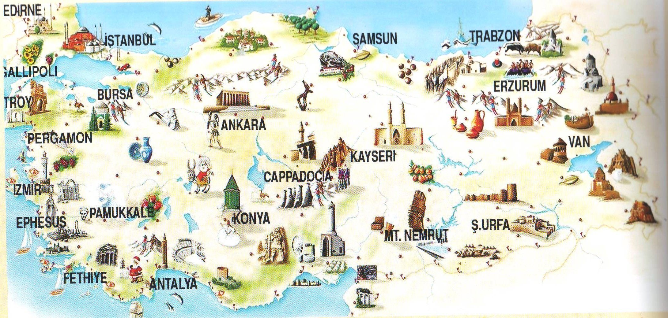 Türkiye de Gezilecek Yerler