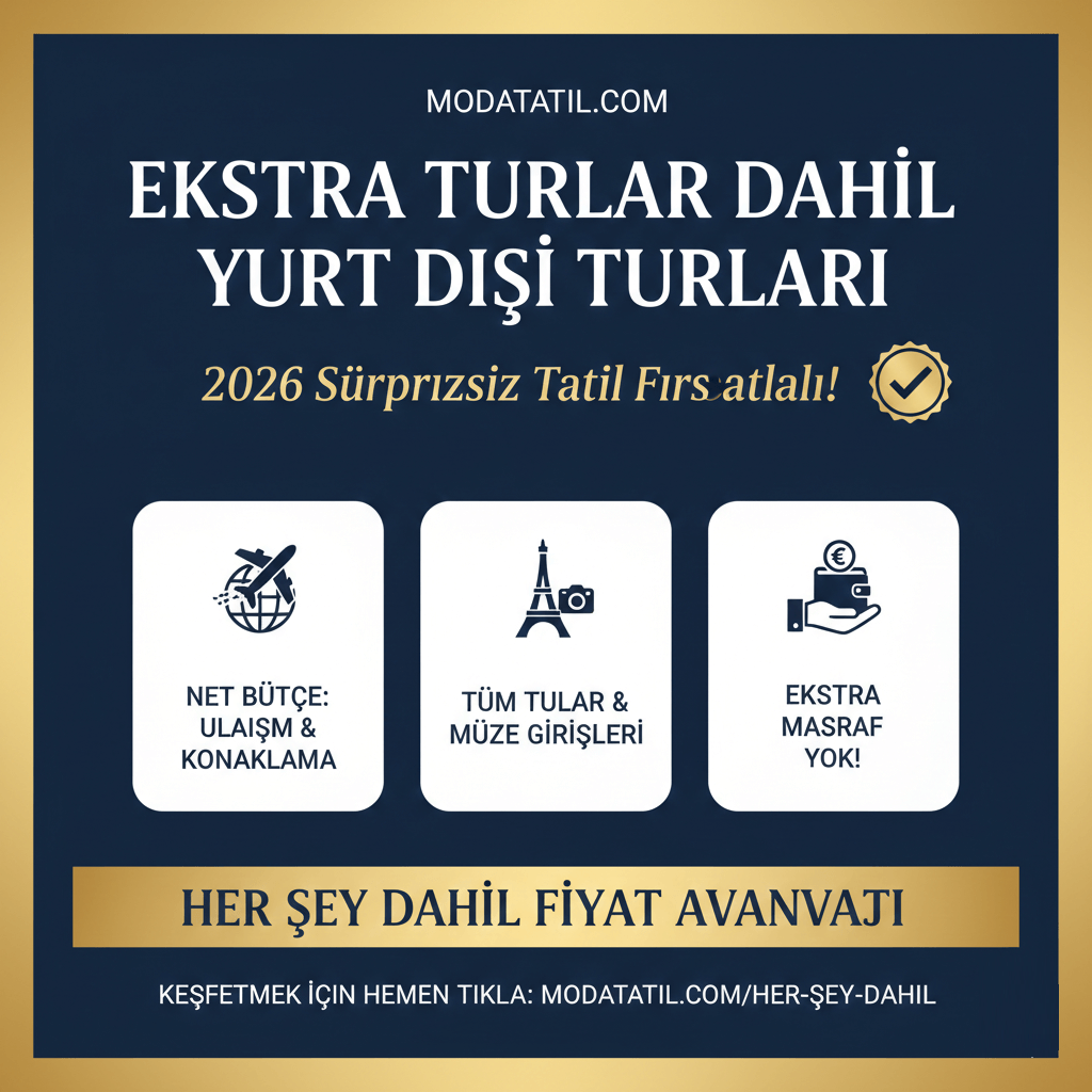 Ekstra Turlar Dahil Yurt Dışı Turları