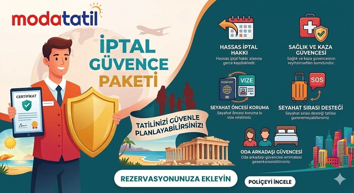 İPTAL GÜVENCE PAKETİ. TATİLİNİZİ GÜVENLE PLANLAYABİLİRSİNİZ!