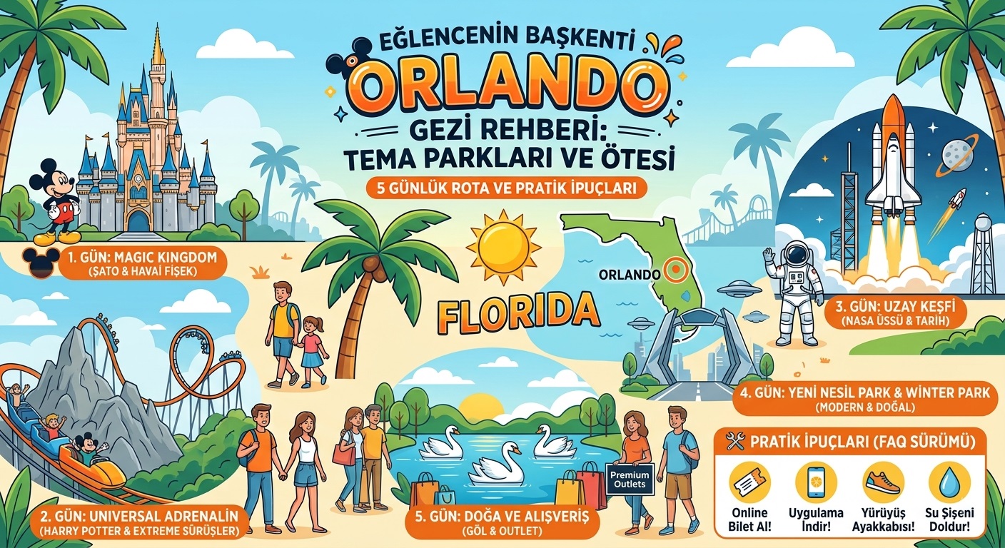 Orlando Gezi Rehberi | Orlando Gezilecek Yerler ve Parklar
