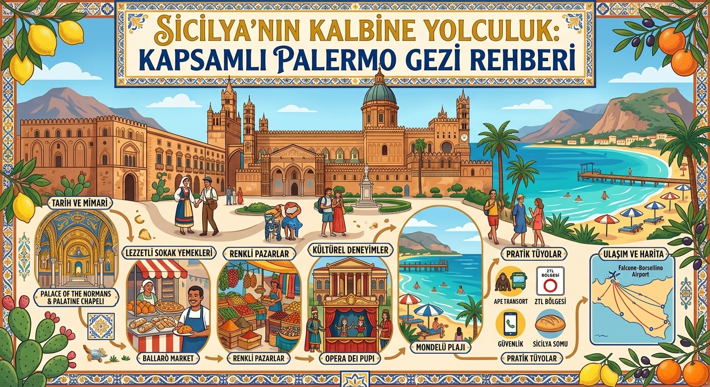Palermo Gezi Rehberi 2026: Rotalar ve Sokak Lezzetleri