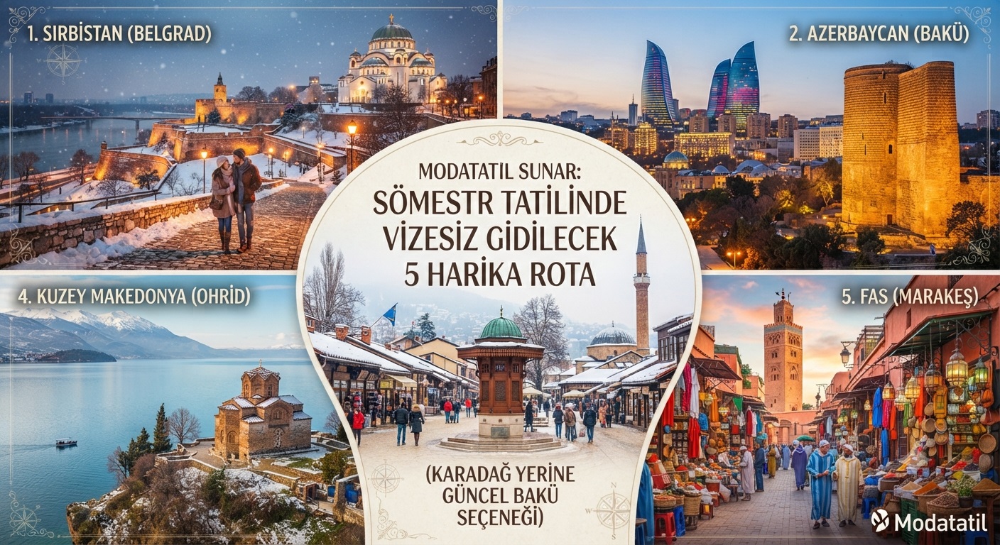 Sömestr Tatili İçin Vizesiz Gidilebilecek 5 Harika Rota