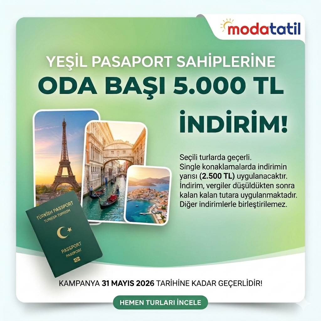 YEŞİL PASAPORT SAHİPLERİNE,…