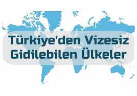 Türkiye'den Vizesiz Gidilebilen Ülkeler
