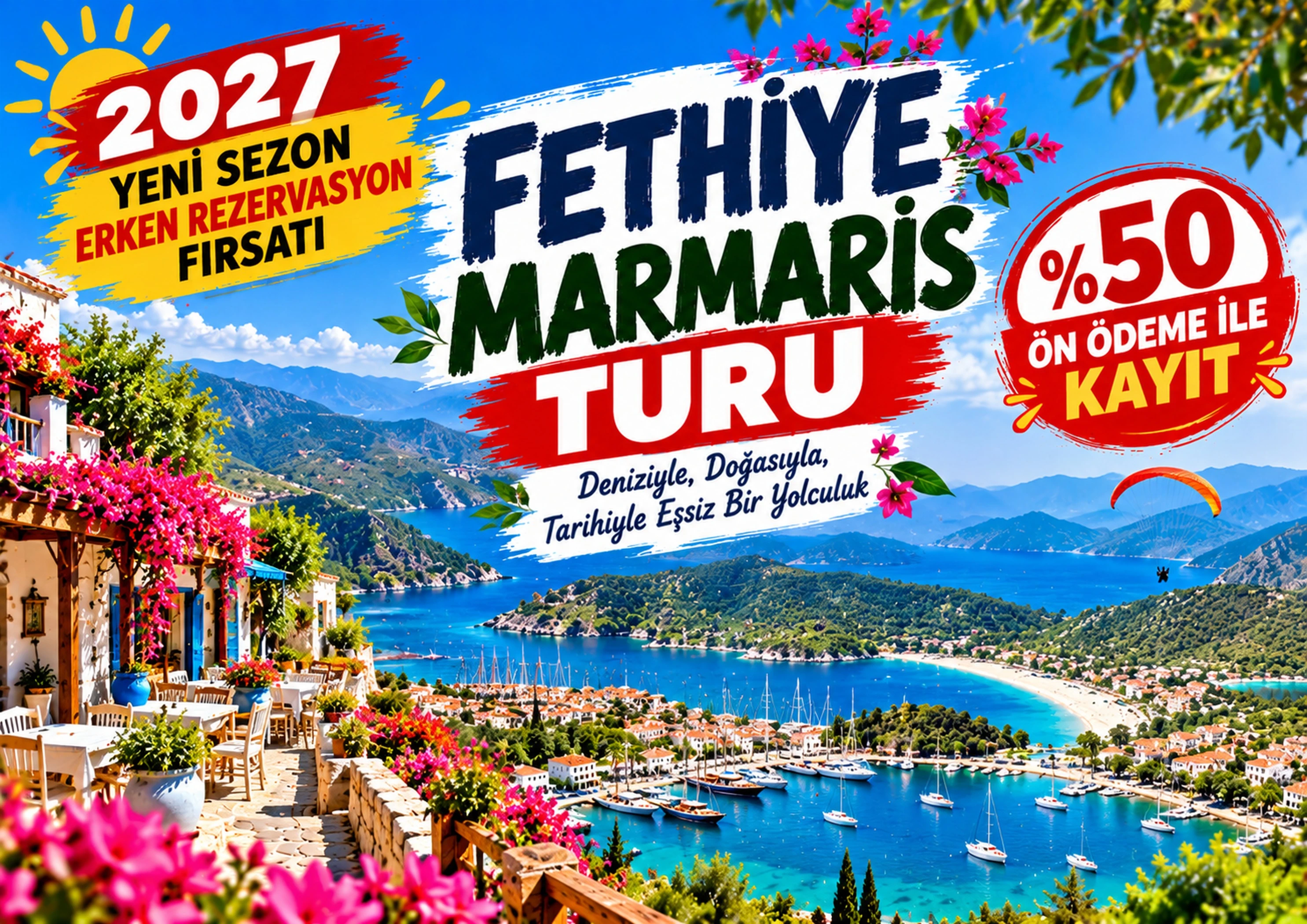 2027 YENİ SEZON MARMARİS & FETHİYE TURU / 4 GECE 5 GÜN