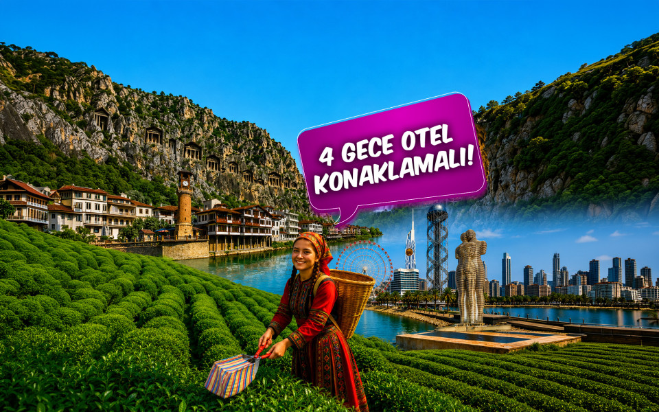 Kuzey Yıldızı Doğu Karadeniz ve Batum Turu (4 Gece Otel Konaklamalı): Tadı damağınızda kalacak Kuzeyin Yıldızı olan Karadeniz’i yaşamaya ne dersiniz! Horon vurmak Tulumun ve Kemençenin tınısını dinlemeye gidiyoruz İşi Bir Bilene sor demişler neden mi ? Hayden Karadenize daaaaaaaaa