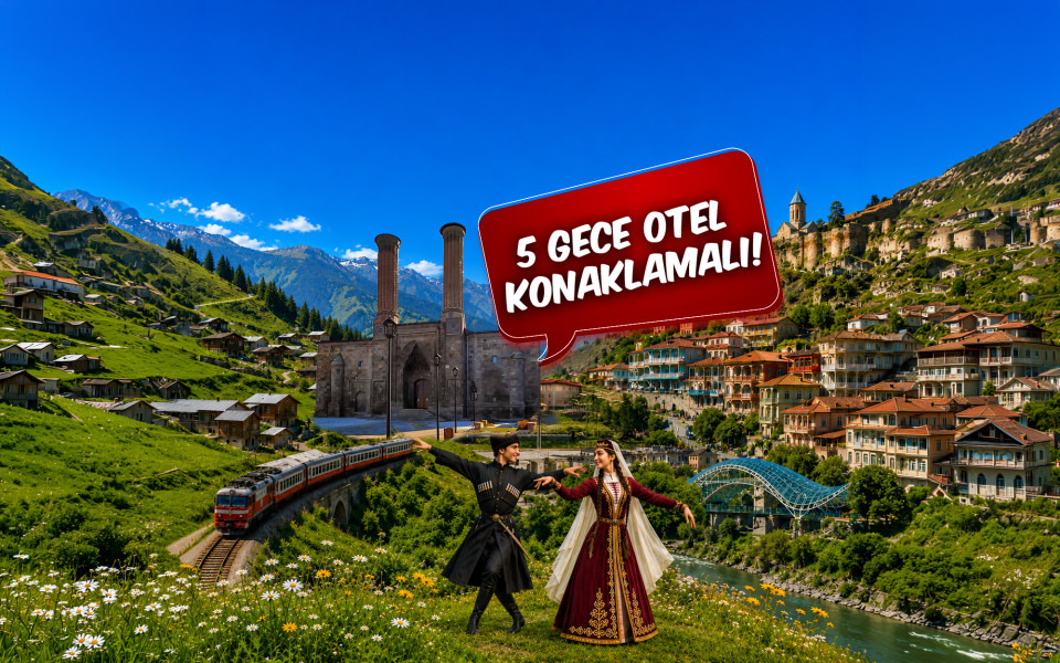 Ankara Çıkışlı Otobüslü Doğu Karadeniz Yaylaları ve Batum Tiflis Kars Erzurum Turu (5 Gece Otel Konaklamalı): Otobüslü Size özel olarak hazırladığımız turumuz ile Sümela Manastırı, Uzungöl, Ayder Yaylası, Çeçeva Köyü, Borçka Karagöl, Gürcistan Batum, Gürcistan Başkenti Tiflis, Kars Ani Harabeleri, Kars Kalesi, Erzurum Çifte Minareli Medresesini gezmeye davet ediyoruz.
