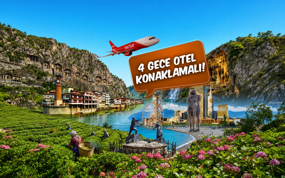 Ankara Çıkışlı Uçaklı Kuzey Yıldızı Doğu Karadeniz Yaylalar ve Batum Turu (4 Gece Otel Konaklamalı): Kendinizi rüyada hissedeceğiniz, her anını unutamayacağınız Karadeniz tatiline sizleri de bekliyoruz. Mavi ve yeşili hiç bu kadar ahenkle dans ettiğini görmemiştiniz. Tulum ile horon vurmaya kemençenin tınısını dinlemeye gidiyoruz daaaaaa...