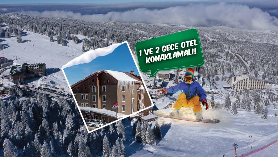 Uludağ Uslan Otel 1 veya  2 Gece Konaklamalı( Gidiş Dönüş Ulaşım Dahil) : Tam Pansiyon Konaklama ile Kendinizi ve Sevdiklerinizi, Uludağ’ın Beyaz Büyüsünde ve Bursa’nın Doğal Atmosferinde Ödüllendirebilirsiniz. Osmangazi Köprüsü'nden Hızlı Ulaşım ile Uludağ'a Gidiyoruz.