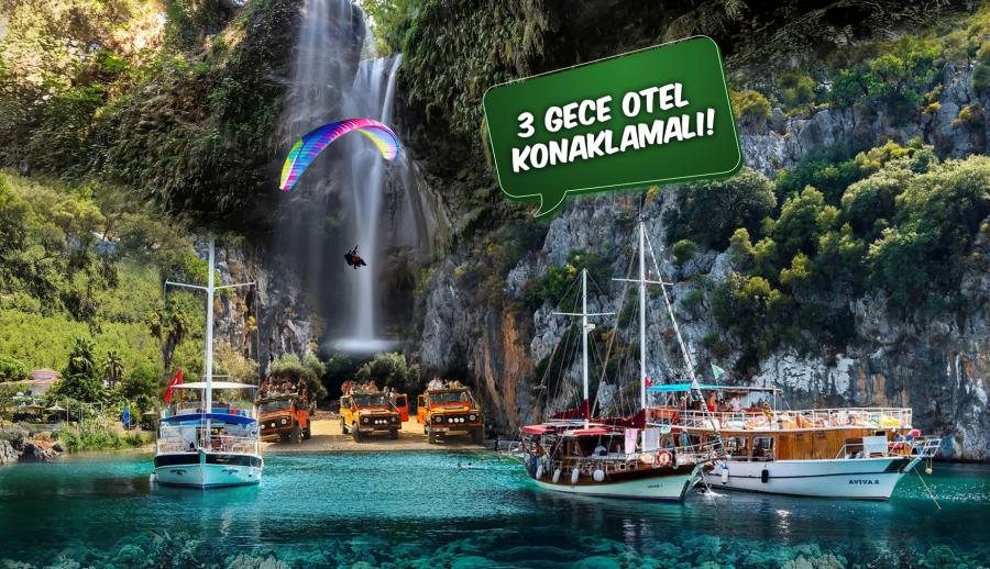 Likya Fethiye Ölüdeniz Akyaka Yüzme ve Tekne Turu (3 Gece Otel Konaklamalı): İstanbul Sıcaklarından Bunalan Misafirlerimizi Yüzme ve Tekne Turuna Götürüyoruz :)))  Fethiye Ölüdeniz Yüzme ve Tekne Turumuz ile İddia Ediyoruz, Yüzmeye Doyacaksınız. Keyifli ve Eğlenceli Bir Tur Sizleri Bekliyor, Geç Kalmadan Yerinizi Ayırtın!