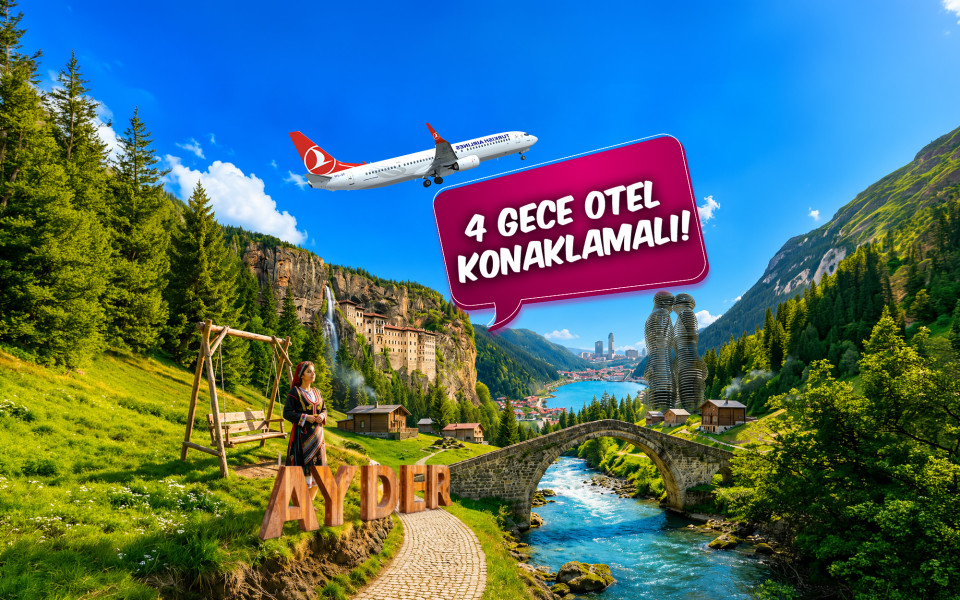 Thy İle Uçaklı Kuzey Yıldızı Doğu Karadeniz Yaylaları ve Batum Turu (4 Gece Otel Konaklamalı) : Kendinizi rüyada hissedeceğiniz, her anını unutamayacağınız Karadeniz tatiline sizleri de bekliyoruz. Mavi ve yeşili hiç bu kadar ahenkle dans ettiğini görmemiştiniz. Tulum ile horon vurmaya kemençenin tınısını dinlemeye gidiyoruz daaaaaa...