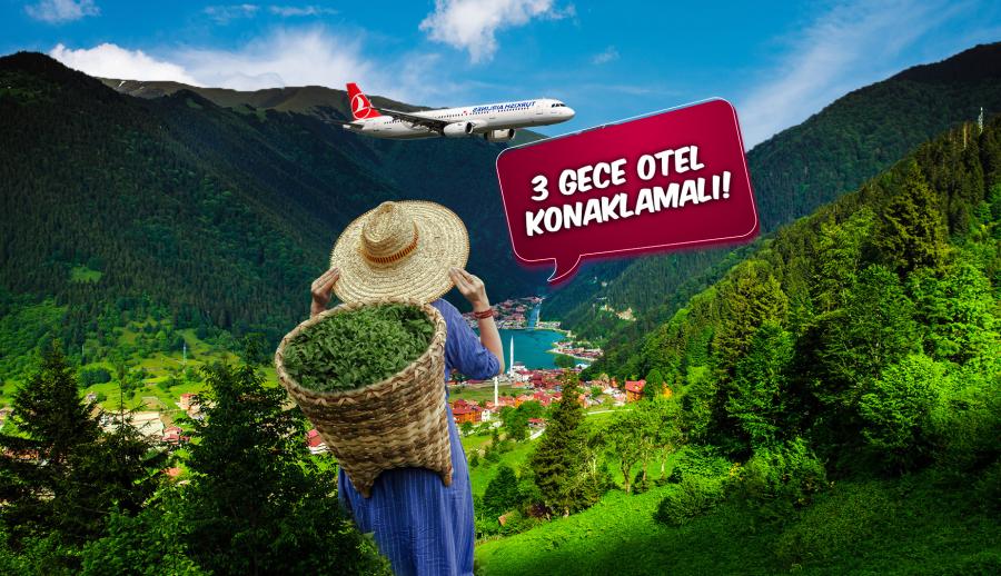 Thy İle Uçaklı Karadeniz Yaylaları ve Batum Turu (3 Gece Otel Konaklamalı) : Kendinizi rüyada hissedeceğiniz, her anını unutamayacağınız Karadeniz tatiline sizleri de bekliyoruz. Mavi ve yeşili hiç bu kadar ahenkle dans ettiğini görmemiştiniz. Tulum ile horon vurmaya kemençenin tınısını dinlemeye gidiyoruz daaaaaa...