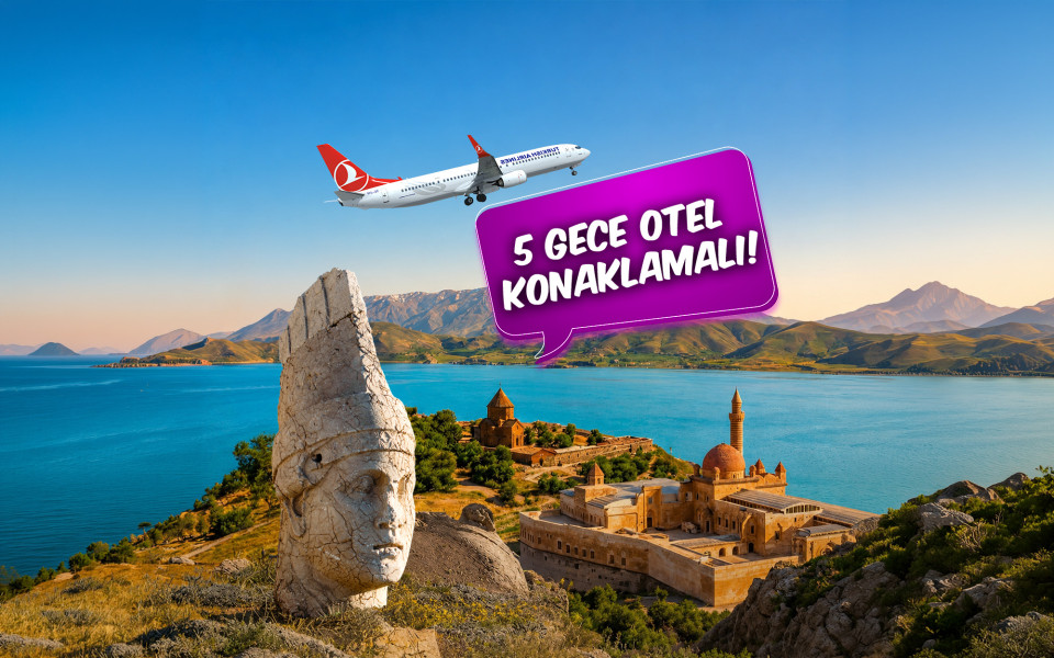 Thy İle Uçaklı Rüya Gibi Gap ve Doğu Anadolu Turu (5 Gece Otel Konaklamalı) : Uçaklı Size Özel Güney Doğu Anadolu’yu Keşfetmeye, Doğu Anadolu'yu Doya Doya Gezmeye Gidiyoruz.