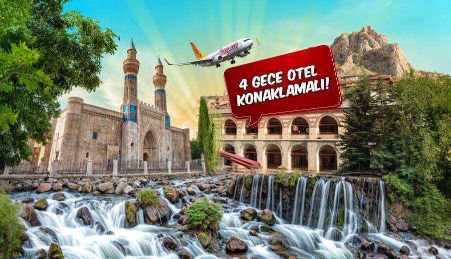 Uçaklı Kuzey Doğu Anadolu ve Antep Urfa Mardin Tunceli Kemaliye Divriği Turu (4 Gece Otel Konaklamalı): Size Özel Güney Doğu Anadolu’yu Keşfetmeye, Doğu Anadolu'yu Elazığ, Tunceli Munzur Gözelerini, Kemaliye ve Sivas'ı gezmeye davet ediyoruz.