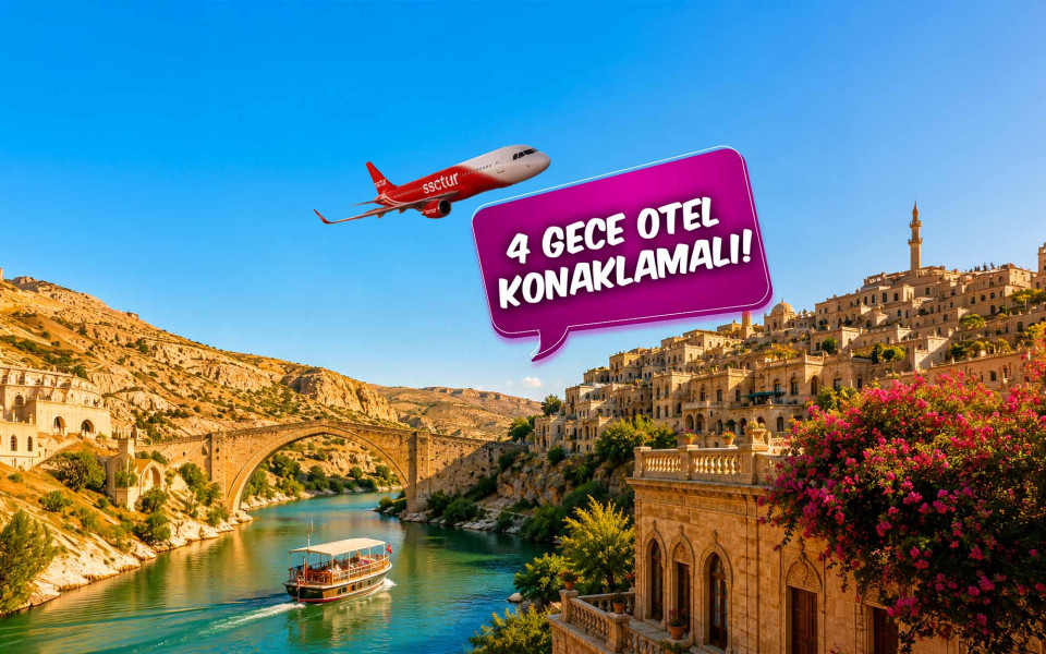 İzmir Çıkışlı Uçaklı Kuzey Mezopotamya Gap Turu (4 Gece Otel Konaklamalı): Doya Doya Mezopotamya'yı Gezmeye Güney Doğu Anadolu Bölgesine doğru yola çıktık. Siz Değerli Misafirlerimizi Güney Doğu Anadolu’yu Keşfetmeye, Peygamberler Diyarını Gezmeye Davet Ediyoruz.