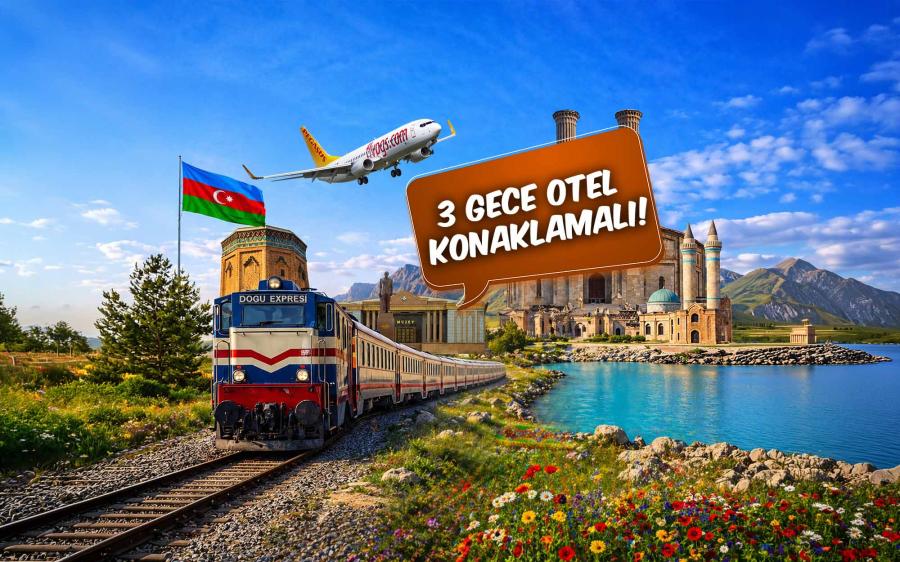 Uçaklı Kafkas Üçgeni Doğu Ekspresi Van Nahçıvan Kars Turu ( Uçakla Gidiş Dönüş ): Kafkaslar Diyarından Selamlar Getirdik, Van'da Akdamar Adası, Ağrı Dağı Manzaralı İshakpaşa Sarayı, Iğdır'da Tuzluca Mağarası, Can Azerbaycan'ın Nahçıvan Özerk Bölgesi, Kars Kafkas Gecesi ve Aşık Atışması, Doğu Ekspresi Treni İle Kars'dan Erzurum'a Nostaljik Bir Yolculuk İçin Sizi Bekliyoruz.