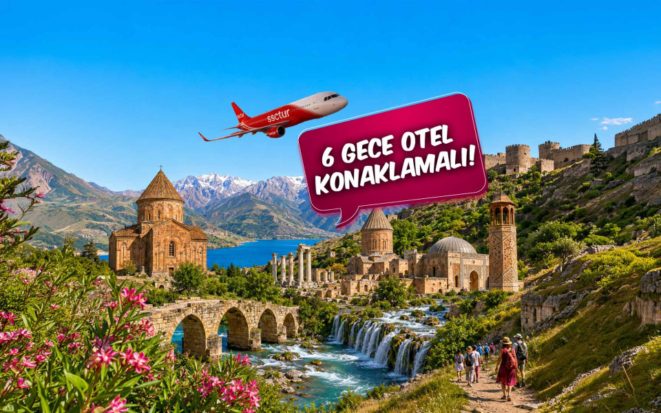 İzmir Çıkışlı Uçaklı Dolu Dolu Bir Uçtan Bir Uca Sınırlarda Gap Doğu Anadolu ve Nahçıvan Turu (6 Gece Otel Konaklamalı): Türkiye'de Bir İlk Yapıyoruz ve Sizleri Gaziantep'de başlayan Yolculuğumuz İle Şanlıurfa, Mardin, Midyat, Cizre, Şırnak, Hakkari, Yüksekova, Van, Ağrı, Nahçıvan, Iğdır, Kars, Erzurum ile Sonlandıracağımız Dolu Dolu bir Anadolu turunda buluşmayı bekliyoruz.