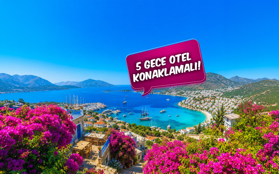 Ankara Çıkışlı Rüya Gibi Ege Akdeniz Antalya Kaş Fethiye Ölüdeniz Akyaka Bodrum Turu (5 Gece Otel Konaklamalı): Rüya Gibi Ege Akdeniz Turlarımız ile Ülkemizin önde gelen turistik mekânlarında geçireceğiniz bir hafta boyunca; denizin, güneşin, kumsalın ve eğlencenin doyumsuz tadına erişeceksiniz. Tekne Turları, Jeep Safari, Rafting, Dalış Turu, Yamaç Paraşütü, Saklıkent, Ölüdeniz,