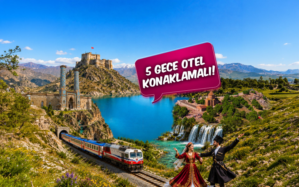 Ankara Çıkışlı Rüya Gibi Doğunun Hazineleri ve Doğu Ekspresi Turu (5 Gece Otel Konaklamalı): Doğu Anadolu denilince hep “Çok Uzak” diye düşünür insanlar. Oysa uzak olan sadece şehirlerin kendisidir. Günümüz medeniyetlerinin çıktığı yerdir Doğu Anadolu. 