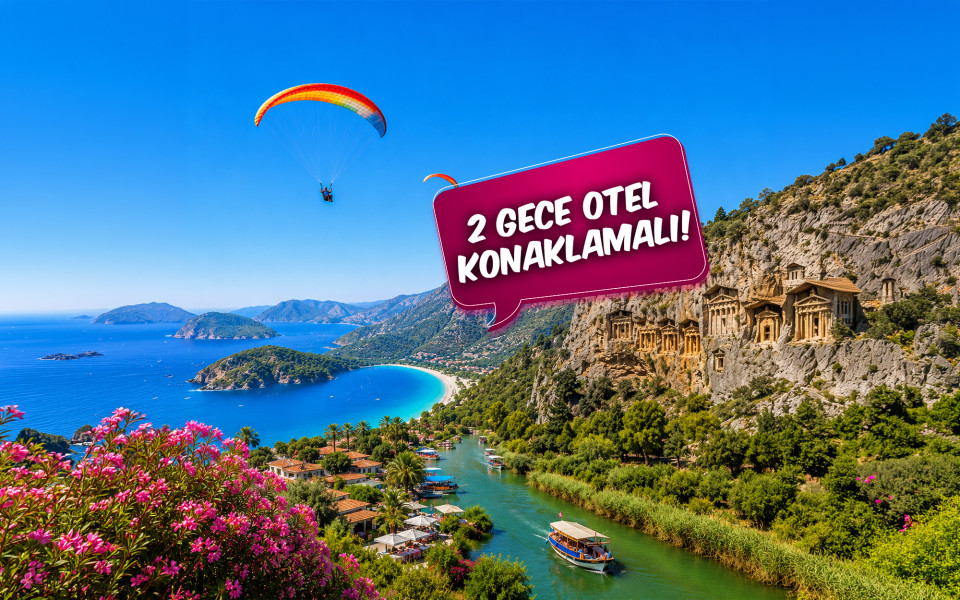 Kütahya Çıkışlı Tadı Damağında Likya Fethiye Akyaka Dalyan Turu (2 Gece Otel Konaklamalı): Tadı Damağında Likya Fethiye Akyaka Dalyan Turu İle Ege'nin Saklı Mavi, Turkuaz Rengi ile buluşmaya var mısınız? Yüzmeye doyamayacağınız Keyifli ve Eğlenceli bir için Geç Kalmadan yerinizi ayırtınız..... 