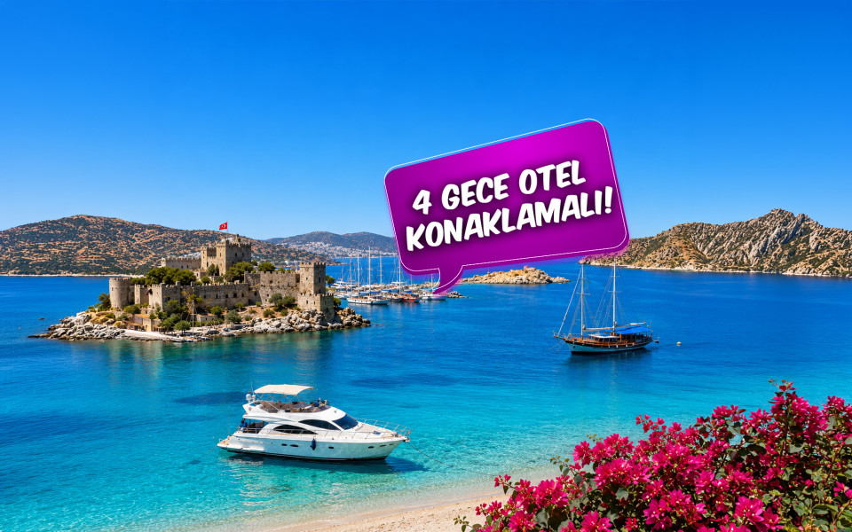 Ankara Çıkışlı Bodrum Marmaris Datça Akyaka Didim Deniz ve Tekne Turu (4 Gece Otel Konaklamalı): Ege'nin Saklı Mavi, Turkuaz Rengi ile buluşmaya var mısınız? Yüzmeye doyamayacağınız Keyifli ve Eğlenceli bir için Geç Kalmadan yerinizi ayırtınız.