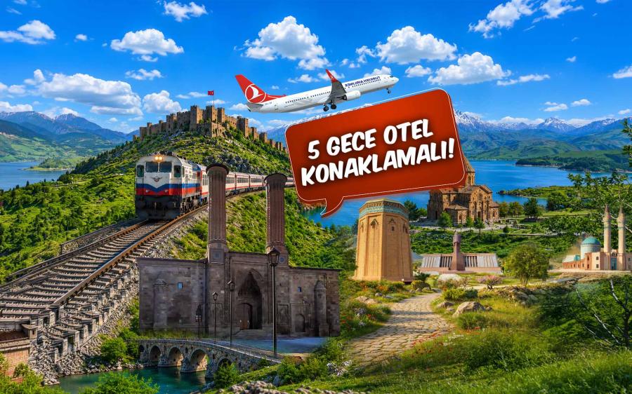 Güneyden Kuzeye Doğu Ekspresi Turu İle Diyarbakır Tatvan Van Nahçıvan Kars Erzurum Turu (Tren Gidiş Uçak Dönüş): SSC TUR Farkı İle Güney Kurtalan Ekspresi İle Gap ve Doğu Turu Deneyimi Yaşama Ne Dersiniz? Sizleri Güney Doğu Anadolu’yu Keşfetmeye, Kafkaslar Diyarını Selamlamaya Davet Ediyoruz..