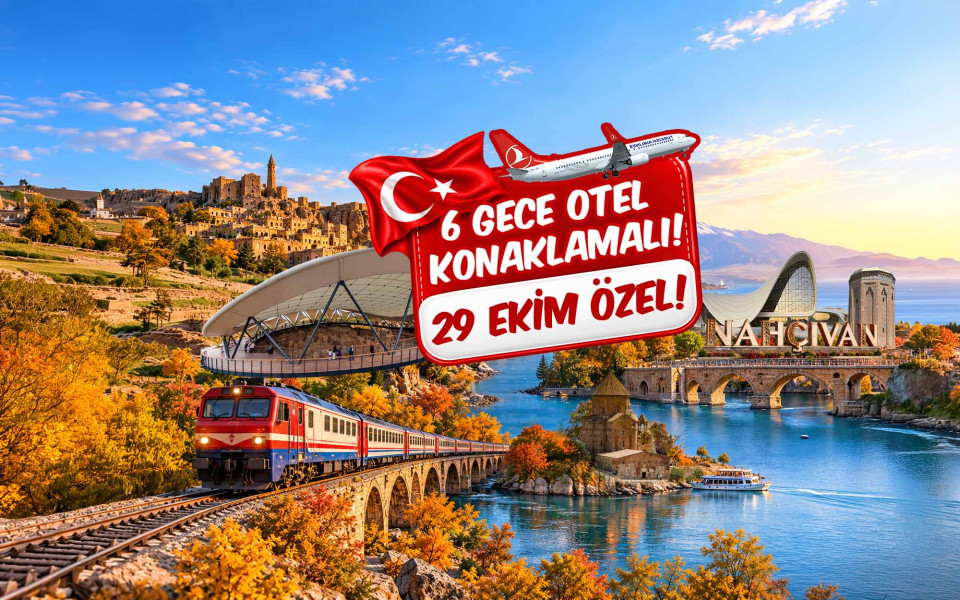 29 Ekim Özel Thy İle Uçaklı Dolu Dolu Bir Uçtan Bir Uca Sınırlarda Gap Doğu Anadolu ve Nahçıvan Turu (6 Gece Otel Konaklamalı): Türkiye'de Bir İlk Yapıyoruz ve Sizleri Gaziantep'de başlayan Yolculuğumuz İle Şanlıurfa, Mardin, Midyat, Cizre, Şırnak, Hakkari, Yüksekova, Van, Ağrı, Nahçıvan, Iğdır, Kars, Erzurum ile Sonlandıracağımız Dolu Dolu bir Anadolu turunda buluşmayı bekliyoruz.