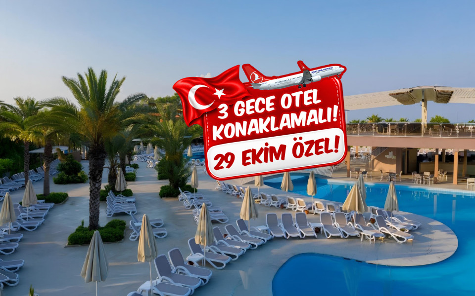 29 Ekim Özel Thy İle Uçaklı Antalya 5* Otel Uhd Konaklamalı Tatil ve Deniz Turu: 29 Ekim Özel Antalya'da Side bölgesinde Bulunan 5* Otellerde Tatil Fırsatı Sizleri Bekliyor...