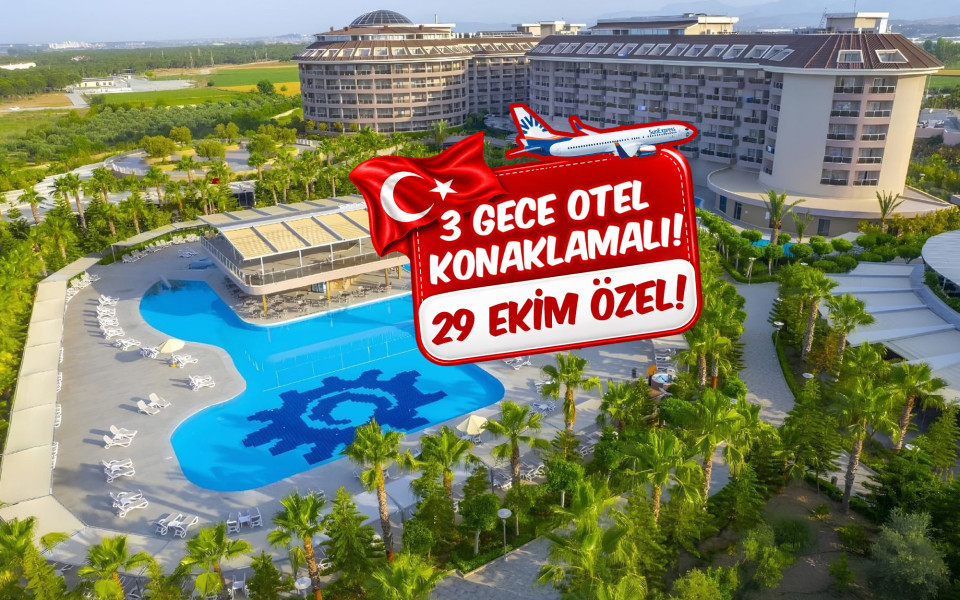 29 Ekim Özel İzmir Çıkışlı Uçaklı Antalya 5* Otel Uhd Konaklamalı Tatil ve Deniz Turu: 29 Ekim Özel Antalya'da Side bölgesinde Bulunan 5* Otellerde Tatil Fırsatı Sizleri Bekliyor...