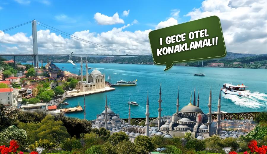 Ankara Çıkışlı Tarihi İstanbul Kültür ve Boğaz Turu (1 Gece Otel Konaklamalı): Şimdi İstanbul'da Olmak Vardı. Sabret Gönül Bir Gün Olur, Bu Hasret Biter, Bir Allı Turna Olsam, Karlı Dağları Aşsam
İstanbul'un Tarihi Dokusuyla Tanışmak İçin Tarih Kokulu Sokaklarından Asya ile Avrupa'yı Birbirine Bağlayan Boğazlarını Bizimle Gezmeye Sizleri Davet Ediyoruz.