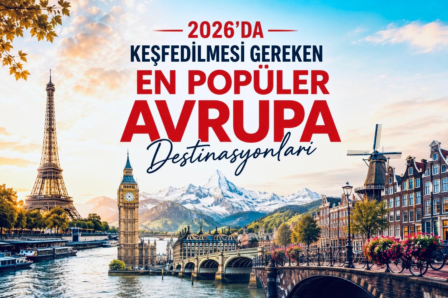 2026'da Keşfedilmesi Gereken En Popüler Avrupa Turları
